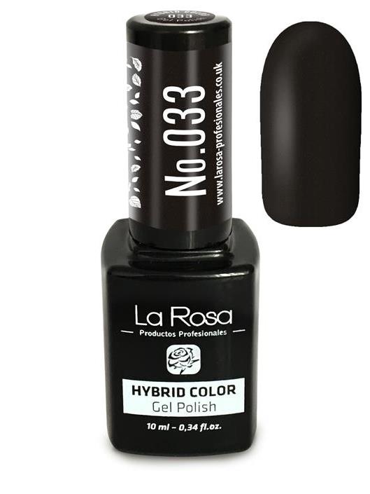 Lakier hybrydowy La Rosa w kolorze grafitowym z połyskiem